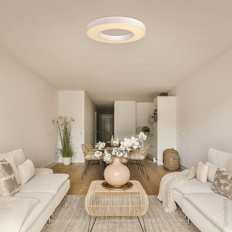 Plafonnier LED Blanc Rond 36W 50cm