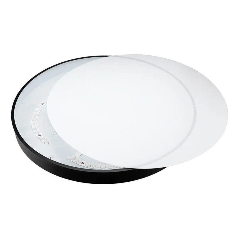 Plafonnier LED Noir 54W 60cm