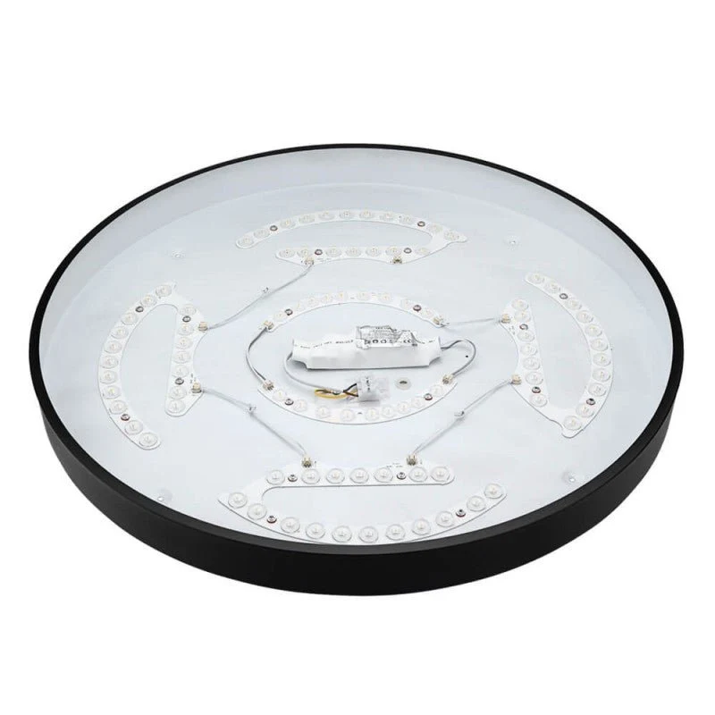 Plafonnier LED Noir 54W 60cm