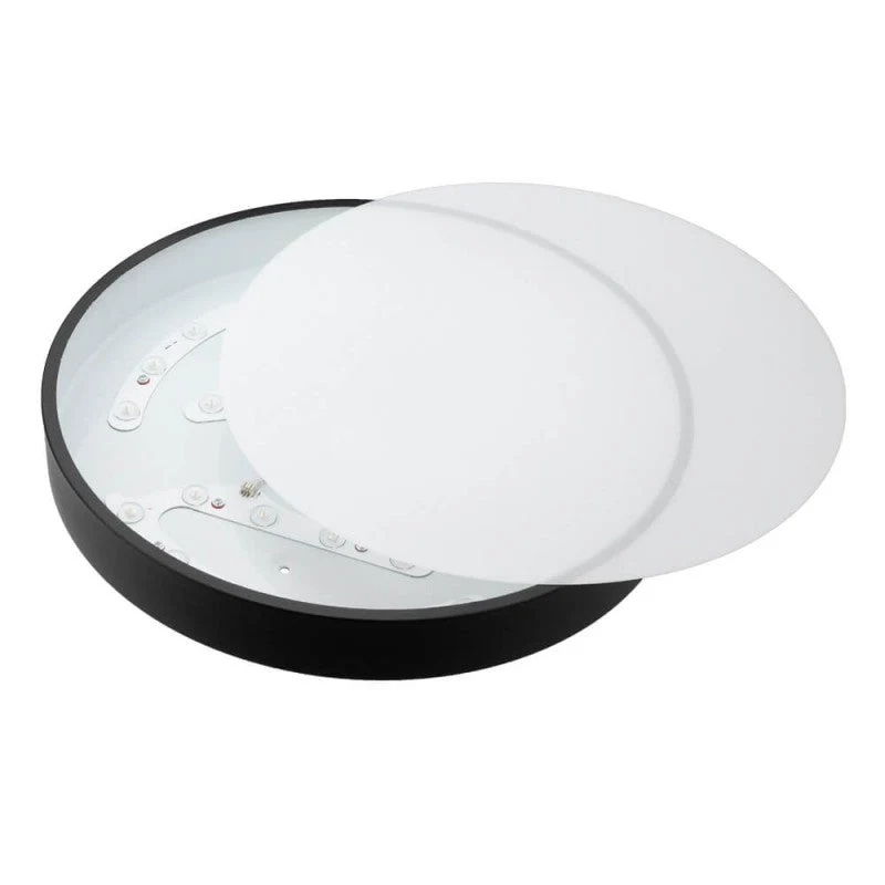 Plafonnier LED Noir 30W 40cm