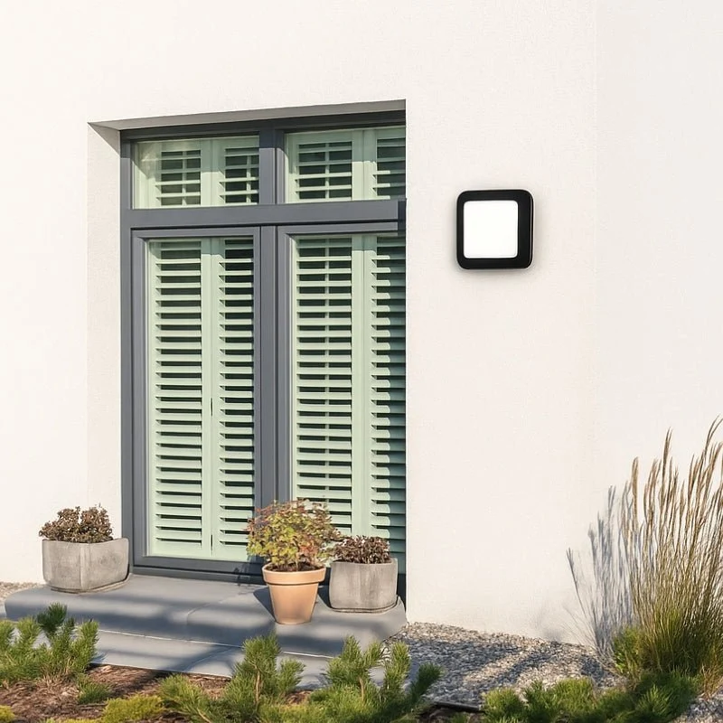 Applique Murale LED 4W Noire Carrée IP65