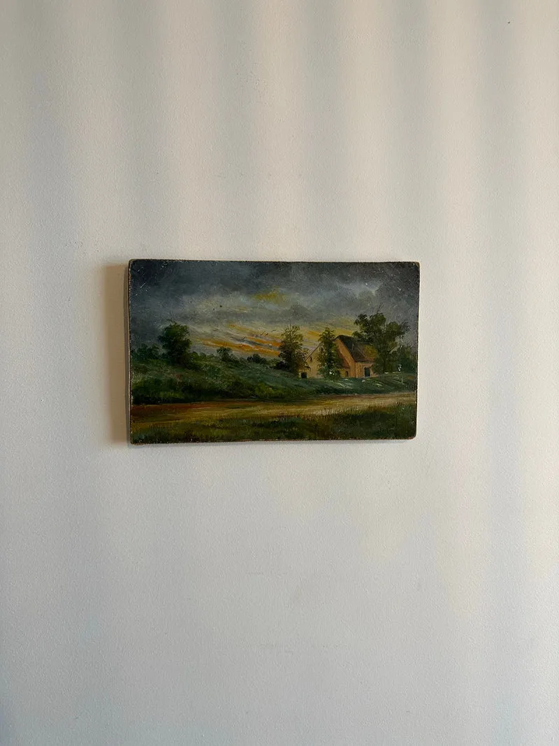Peintures paysages de campagne fin 19ème