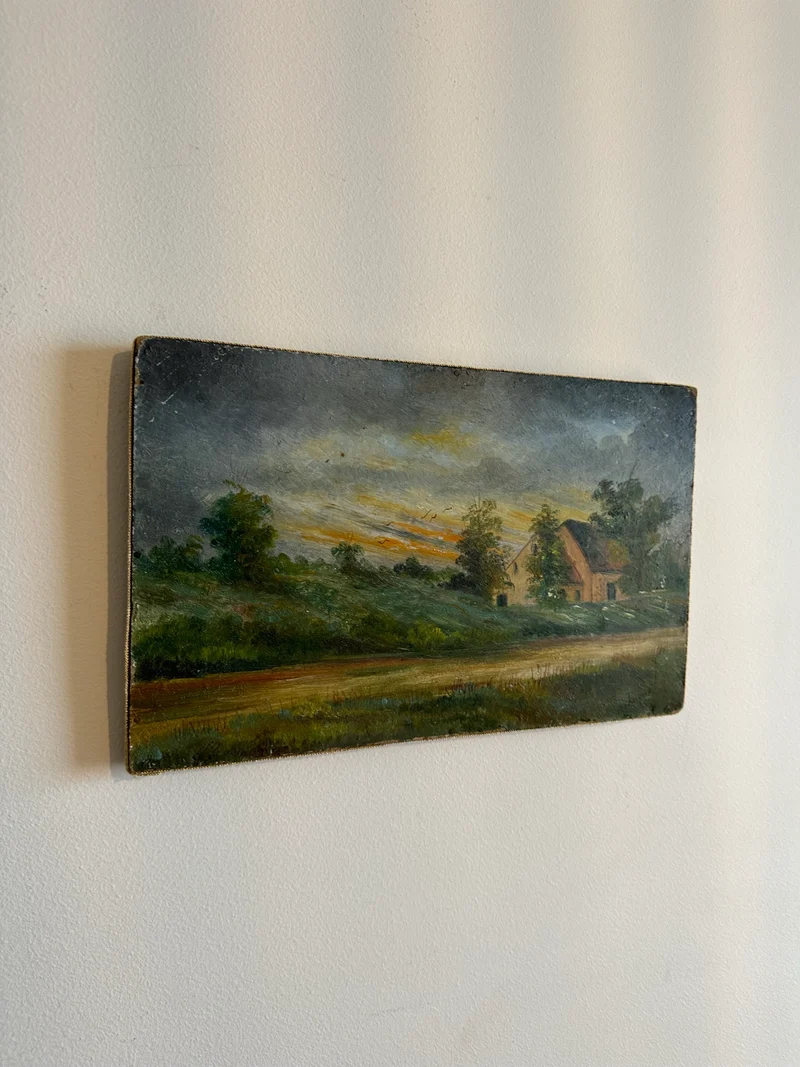 Peintures paysages de campagne fin 19ème
