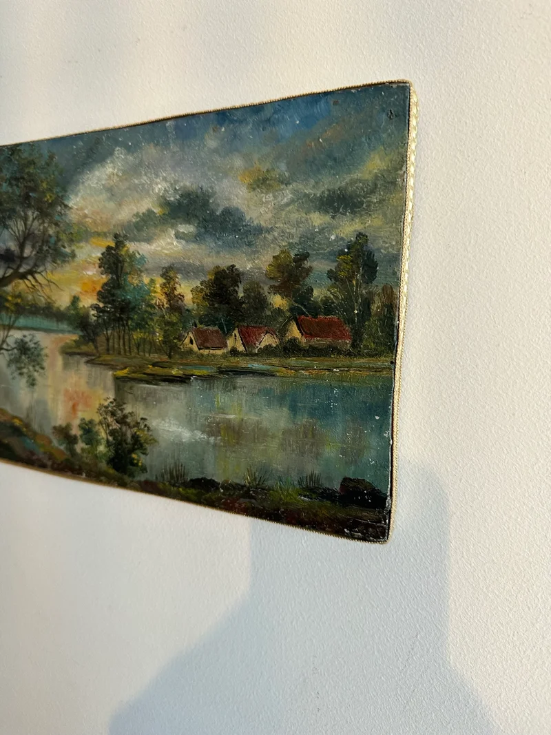 Peintures paysages de campagne fin 19ème