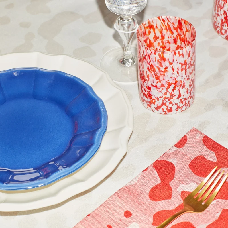 Stories of Italy Red & Ivory Tumblers