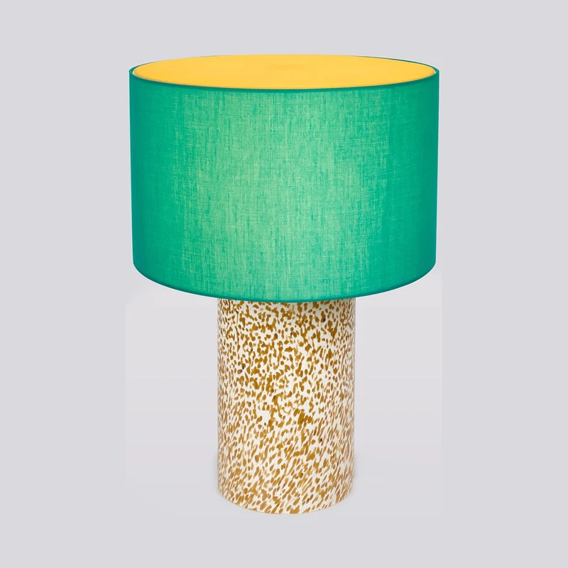 Stories of Italy Ivory & Amber Pillar Lamp