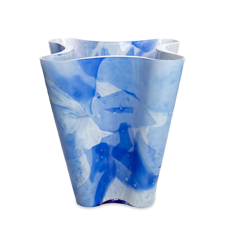 Stories of Italy Blue Diamond Bucket Vase