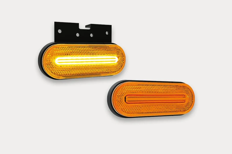 Feu de position latéral LED ambre Fristom avec indicateur
