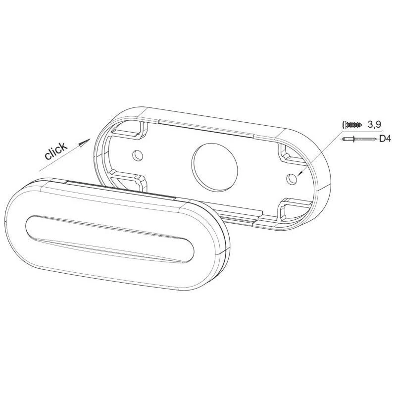 Feu de position latéral LED ambre Fristom avec indicateur