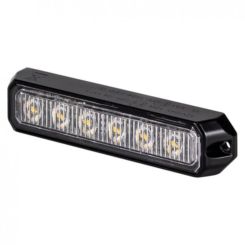 Lumière stroboscopique ambre à 6 LED
