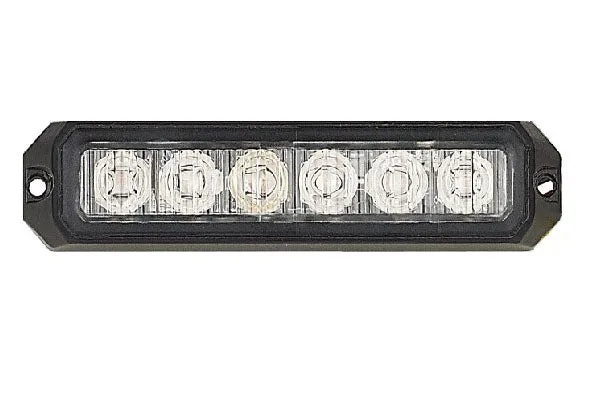 Lumière stroboscopique ambre à 6 LED