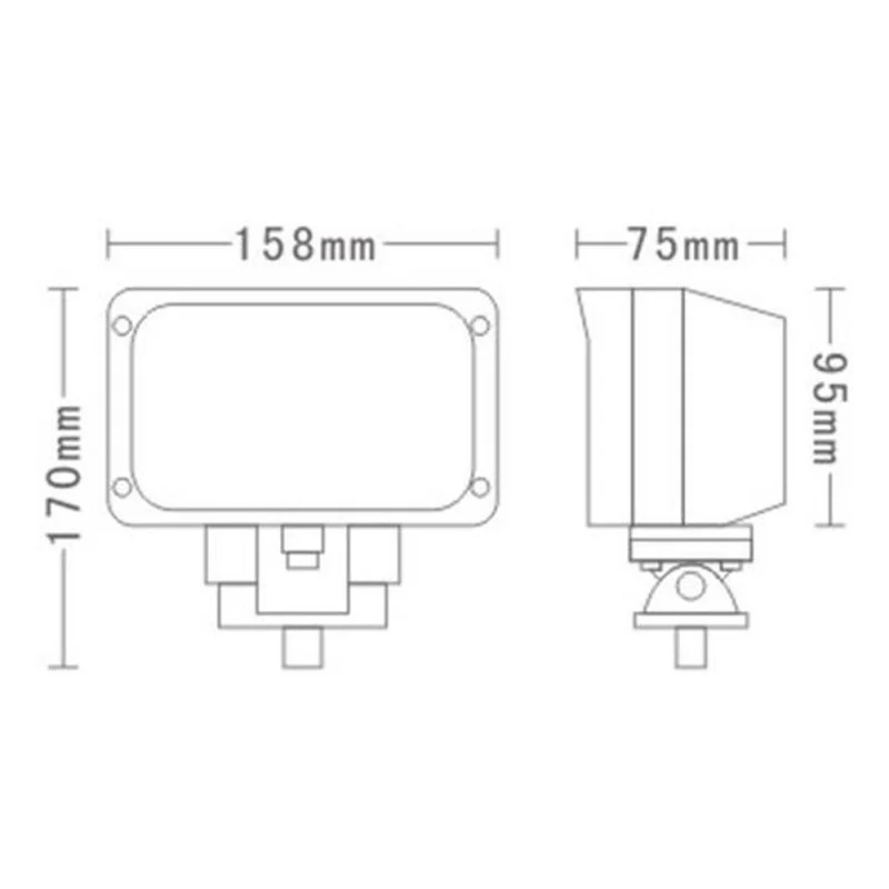 Lampe de travail rectangulaire à LED