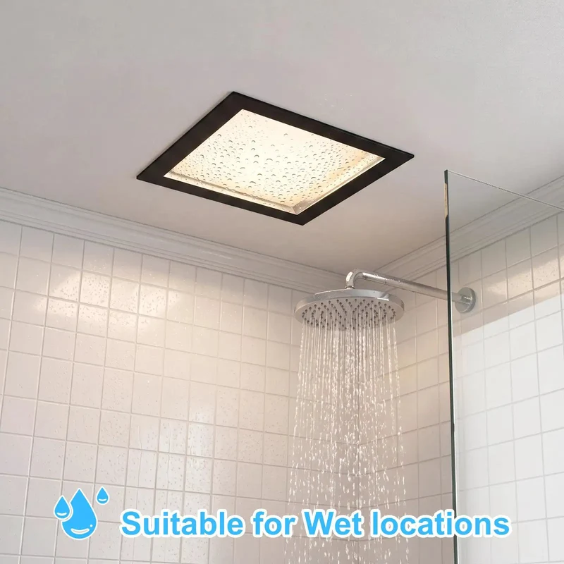 Skip The Electrical Hassle With Super Chill 8 Inch Square Recessed Ceiling Light 3Cct Dimmable Black 2 Pack Tool Free Diy Install Easy Setup Bright Glow Featuring Integrated Junction Box For A Swift Upgrade That Works Like Magic For A Stellar Home