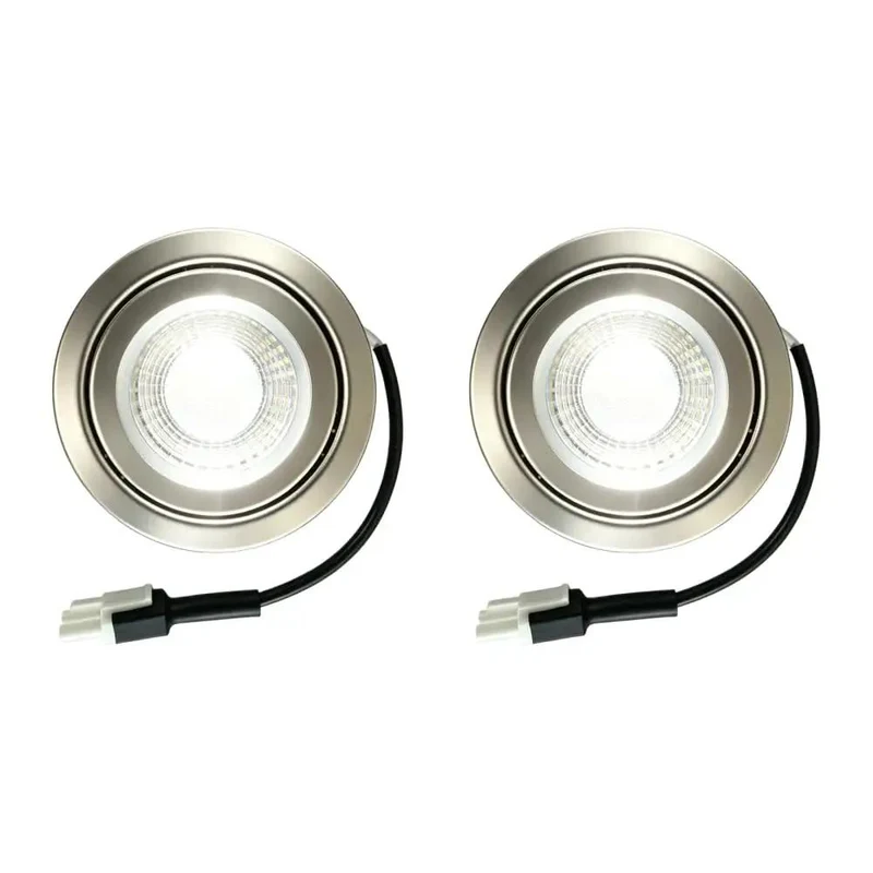 Two Pack 12V DC LED Range Hood Recessed Lights Aluminum Housing High CRI90 Kitchen Downlight Delivers Straight Fire Illumination For Pro Level Meal Prep And Zero Sweat Kitchen Glow Up