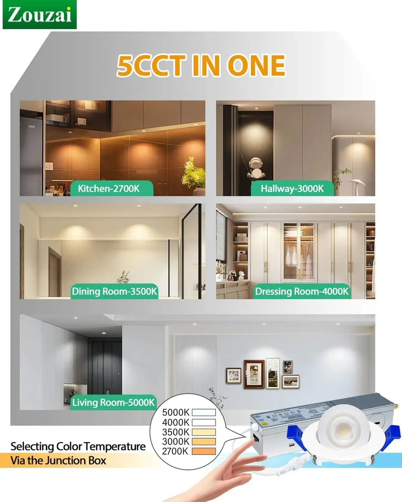 2 Inch Gimbal LED Recessed Lights Canless Downlights Featuring Slick Rotating Action And Rock Solid Aluminum Build Energy Star Approved For A Tight Setup That Keeps Your Space Looking Sharp 4 Pack