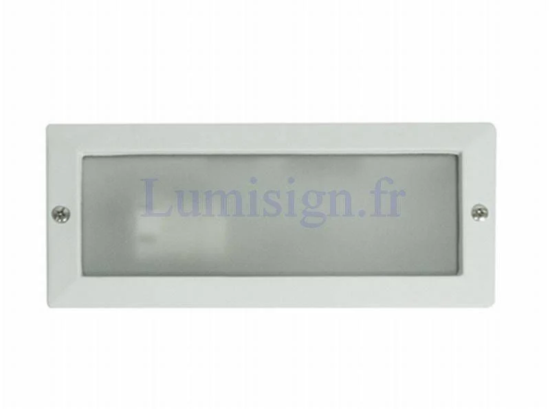 Applique extérieure encastrable LISO noire ou blanche