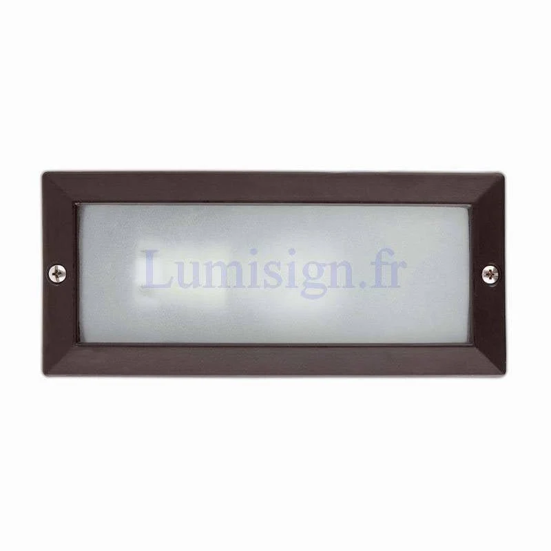 Applique extérieure encastrable LISO noire ou blanche