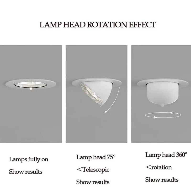 Slick 5 Pack Recessed Gimbal Ceiling Downlight Kit Featuring Tight Directional Eyeball Trim Hella Bright 10W And 20W Led Modern White Aluminum Housing Smooth Glare Reduction Energy Saving Home Decor