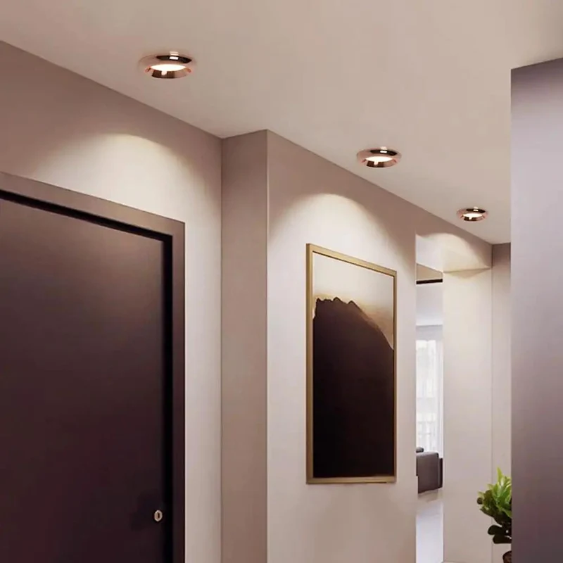 Slick 15 Pack Rose Gold Recessed Lighting Trim Kits Loaded With Anti Glare Dimmable Led Downlights 5W Warm To Cool White Aluminum Housing For No Fuss Ceiling Install
