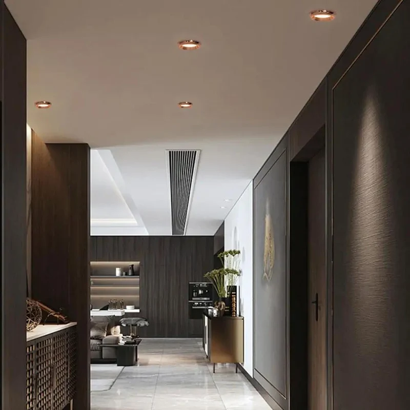 Slick 15 Pack Rose Gold Recessed Lighting Trim Kits Loaded With Anti Glare Dimmable Led Downlights 5W Warm To Cool White Aluminum Housing For No Fuss Ceiling Install