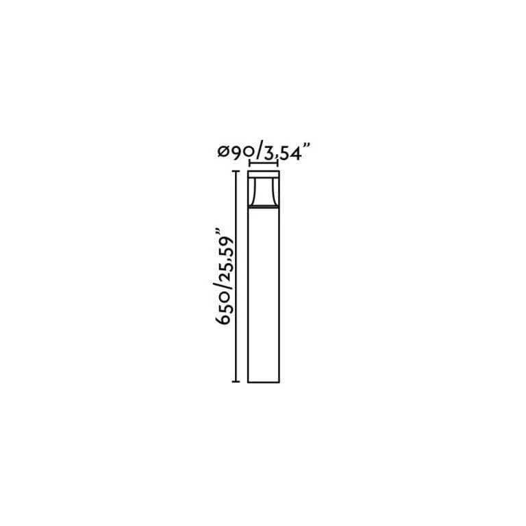 Borne LED extérieure PLIM-1 Faro - Éclairage 10W design