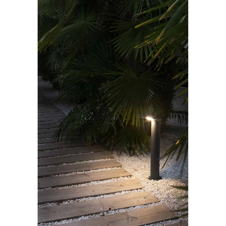 Borne lumineuse LED LOTUS-2 anthracite - Éclairage extérieur 1120 lumens