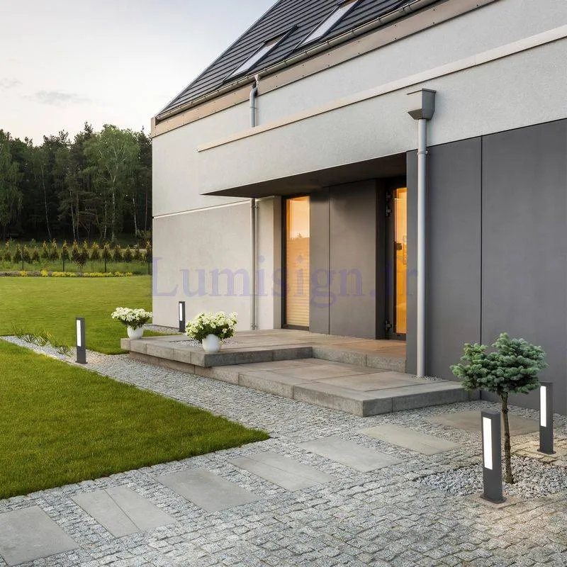 Borne LED extérieure NANDA-P - Éclairage jardin 500 lm