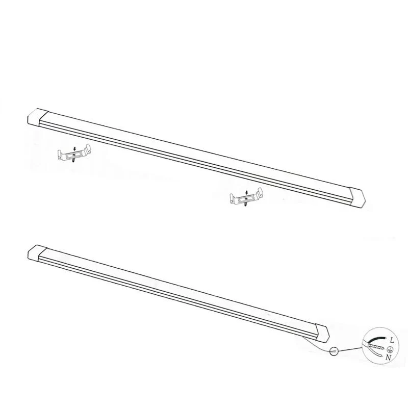 Pack de 10 - Réglette LED 150cm 72W