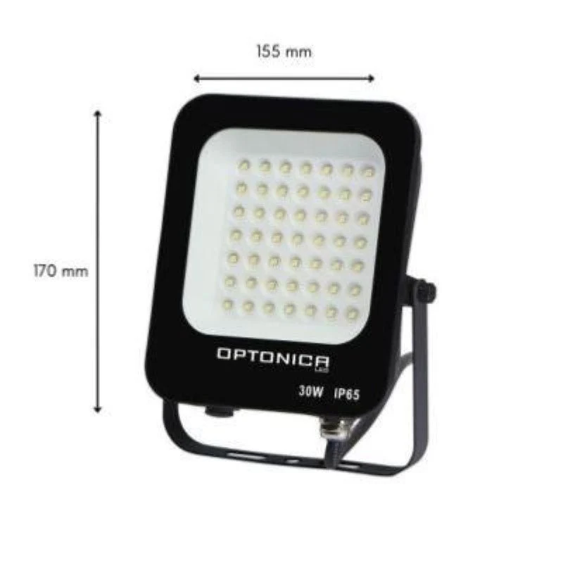 Projecteur LED Extérieur SMD 30W IP65 Noir - Pack de 10