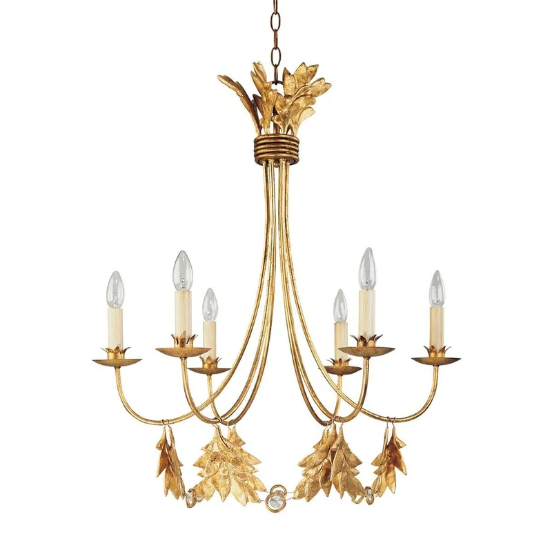 Lustre Salon Bougeoir Doré