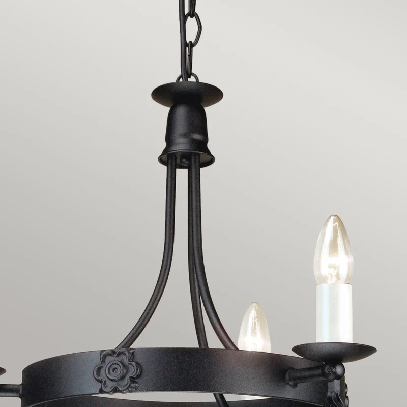 Lustre noir Belfry 3 lumières
