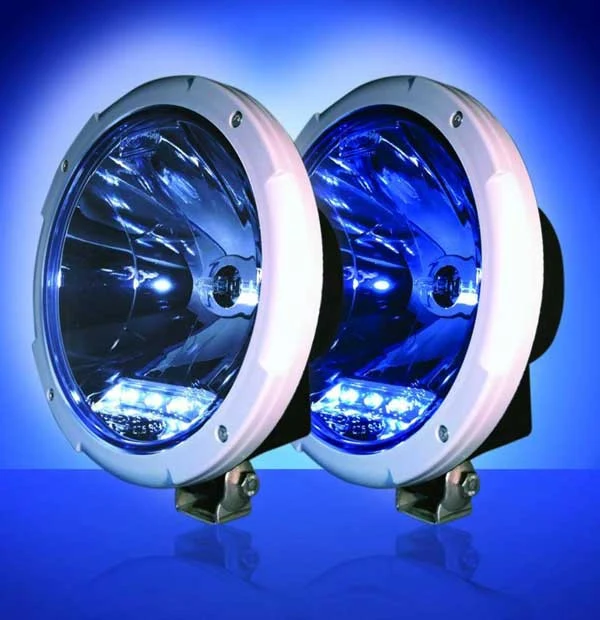 Lampe de conduite ronde avec feu de position LED / Boreman OFFRE !