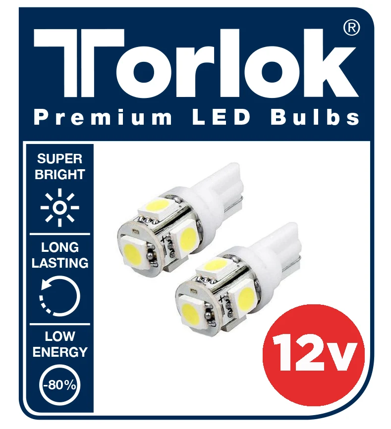 Ampoules LED T12 10 V pour feux de stationnement / Lot de 2