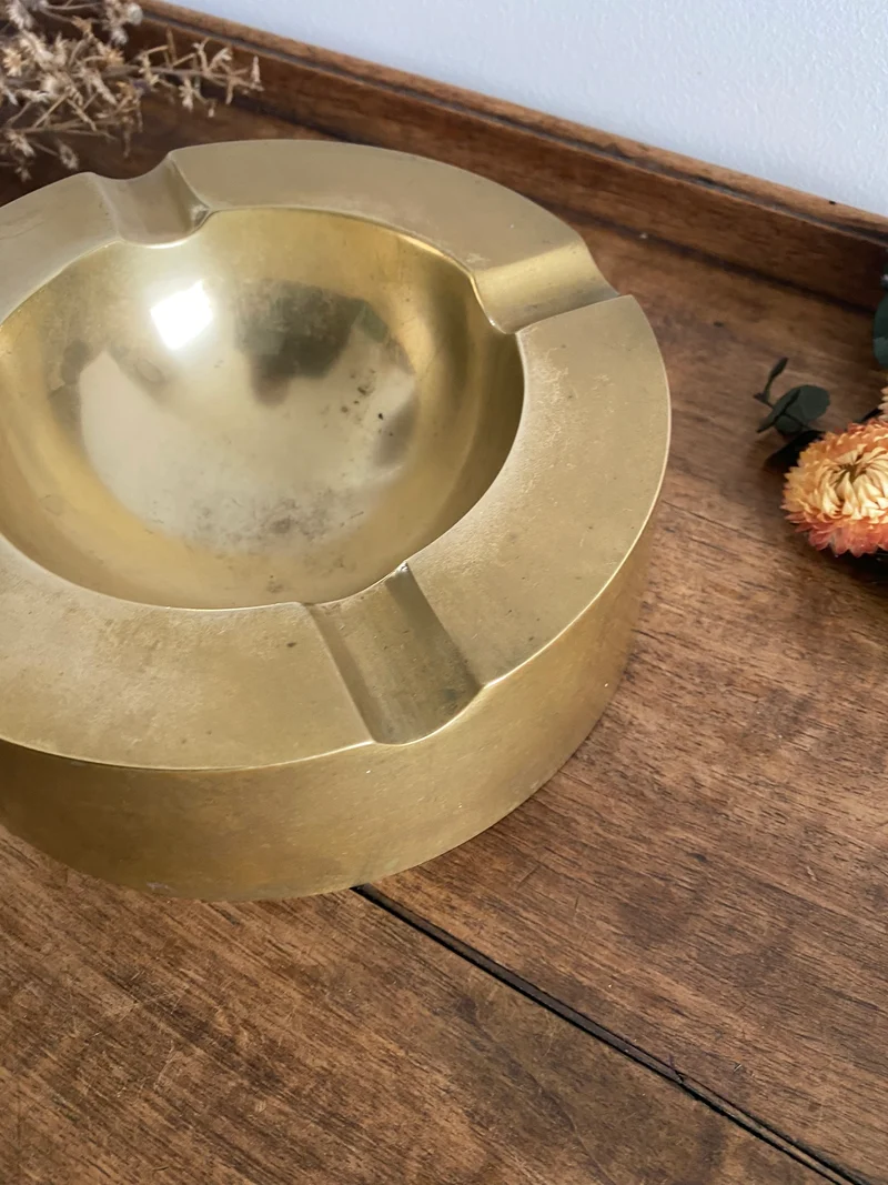 Cendrier en bronze doré