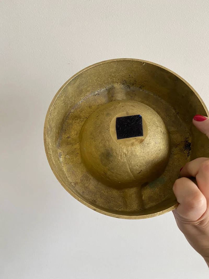 Cendrier en bronze doré