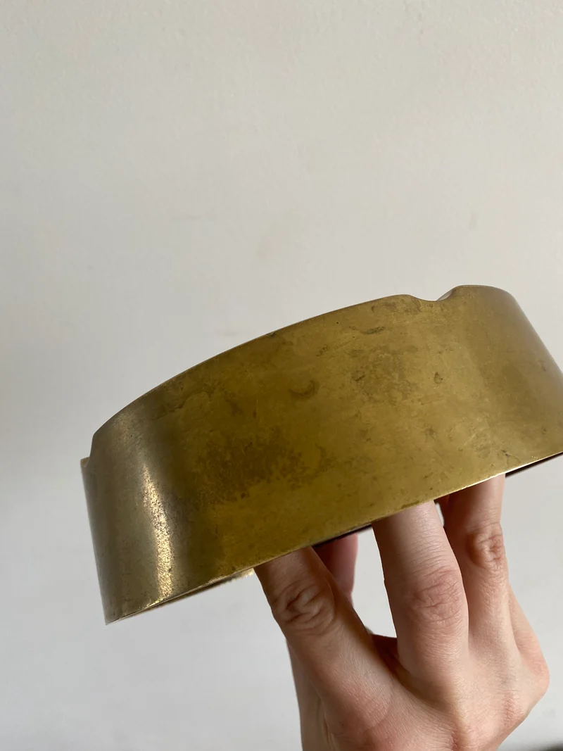 Cendrier en bronze doré