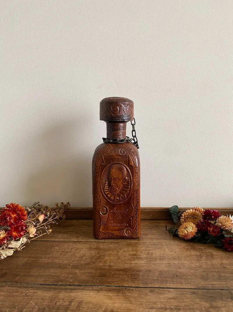 Bouteille de bar made in Spain cuir