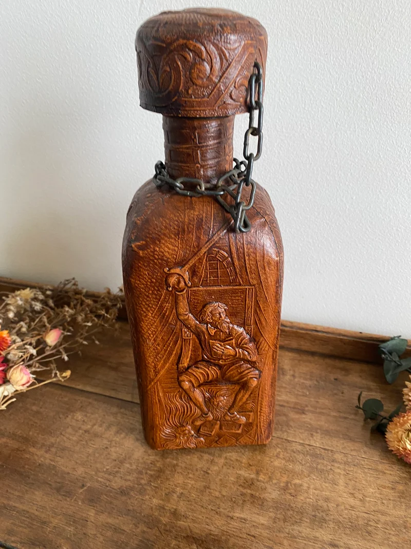 Bouteille de bar made in Spain cuir