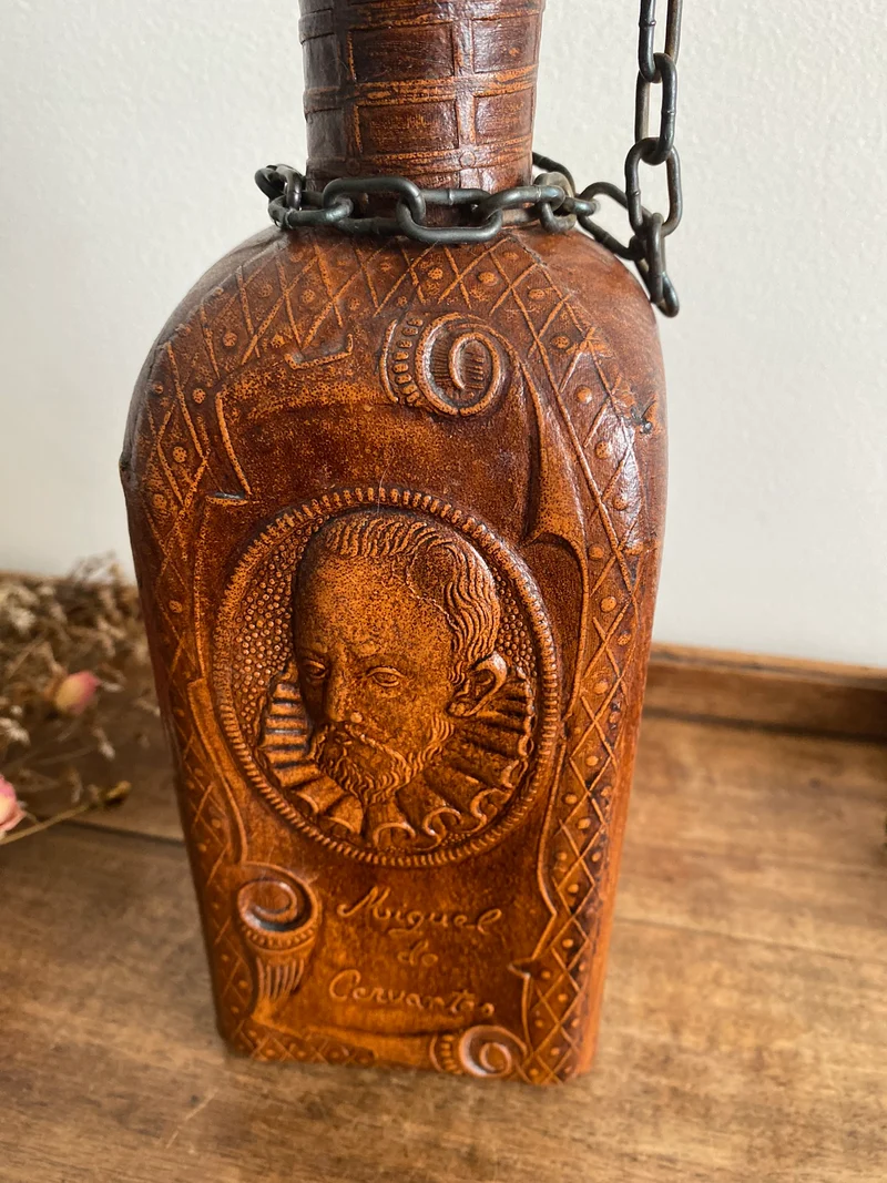 Bouteille de bar made in Spain cuir