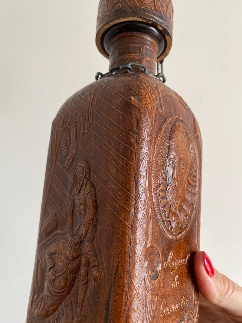 Bouteille de bar made in Spain cuir