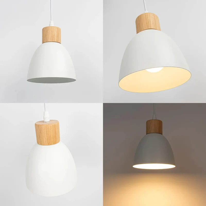 No Fuss Recessed Light Conversion Kit Fits 4 5 6 Inch Holes Easy Swaps Dated Can Lights For A Polished Pendant With E26 Socket For Kitchen Island Hallway Cozy Farmhouse White Trim Instant Room Refresh