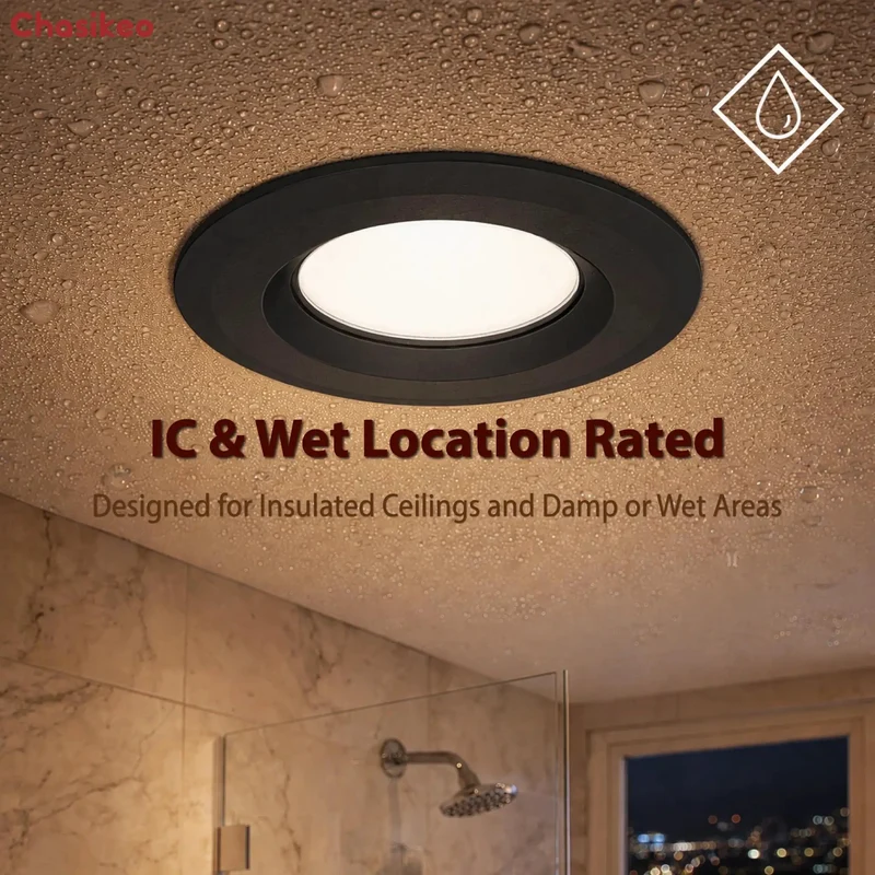 10 Pack 5 And 6 Inch Matte Black Led Recessed Downlights Featuring Rock Solid Dimming Operation And 5Cct Color Shift Options To Spruce Up Your Living Quarters Today