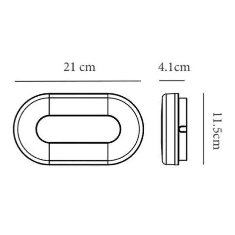 Applique LED Connectée WiFi 12W Ovale IP54 RGBW