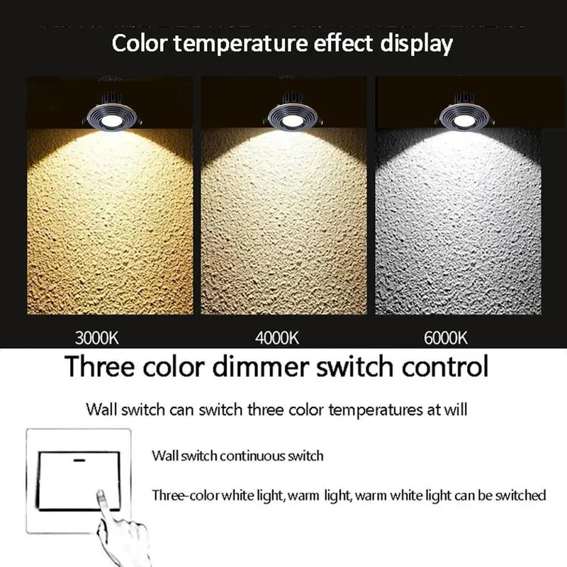Eight Piece Solid Brass Recessed Downlights Four Point Two Inch Round Dimmable Led Ceiling Fixtures Anti Glare Coating No Sweat Setup Instant Cool Touch For Kitchen Hallway And Living Room Walls