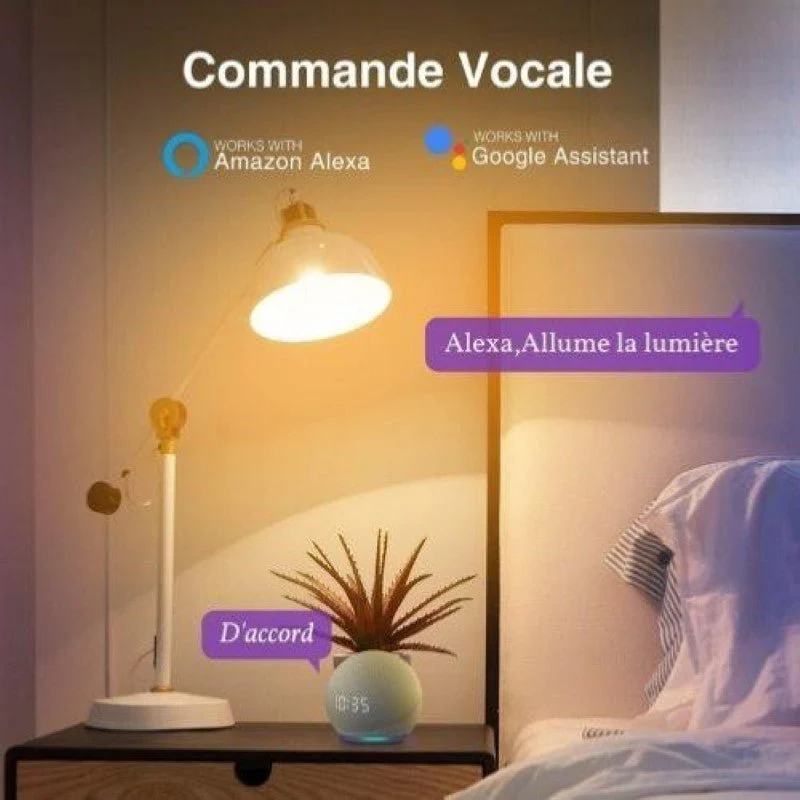 Ampoule LED Connectée B22 8W WiFi RGBW