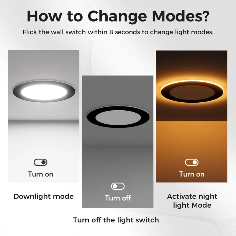Sleek 6 Inch Led Recessed Ceiling Lights With Built In Night Light And Super Easy Wiring 12 Pack Adjustable 5Cct Fixtures That Truly Hit Different For Any Cool Room Setup