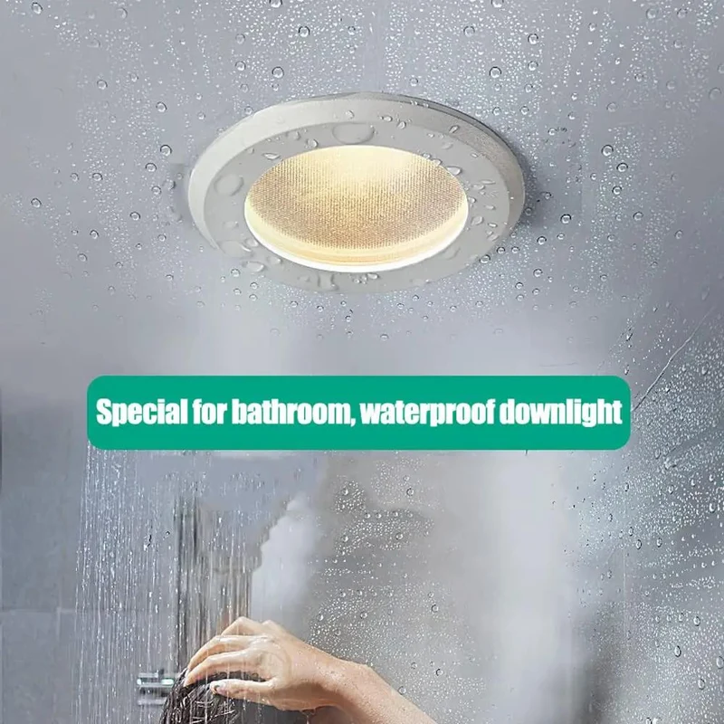 Next Level 7W Waterproof Led Recessed Downlights With Ip65 Rating For Bathroom Kitchen And Shower Room Energy Saving Built Tough No Sweat Design For Modern Home Upgrades
