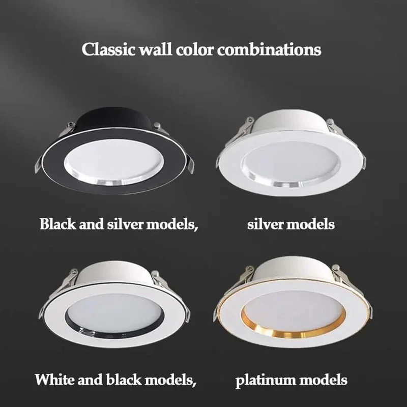 8 Pack Super Sleek White Baffle Trim LEDs Recessed Can Retrofit Fixture With Ultra Thin Aluminum Housing For Hassle Free Ceiling Downlight Kit And Crisp Room Glow Up