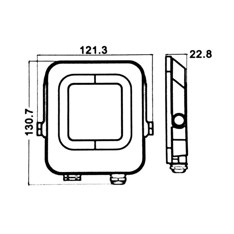 Projecteur Extérieur LED 20W IP65 Noir