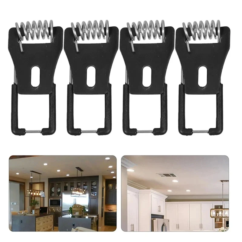 Heavy Duty Spring Clips For Recessed Lighting Led Downlight Mounting Hardware Iron Springs Super Strong Tension Easy Fix Ceiling Lamp Bracket Replacements 60 Piece Secure Hold Smooth Surface Keeps Lights Locked No Fuss Top Shelf For Pro Jobs